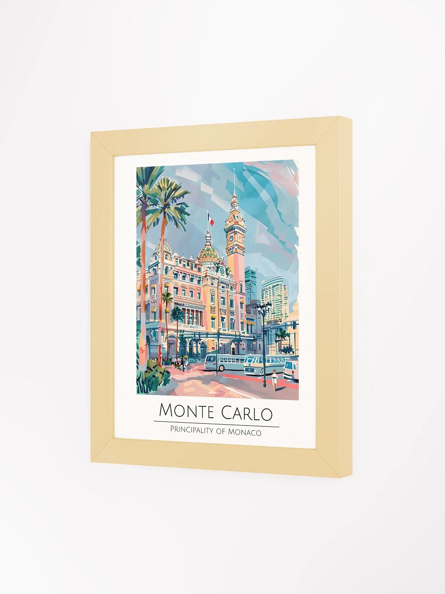 Monte Carlo Monaco Framed Travel Poster product image (3)