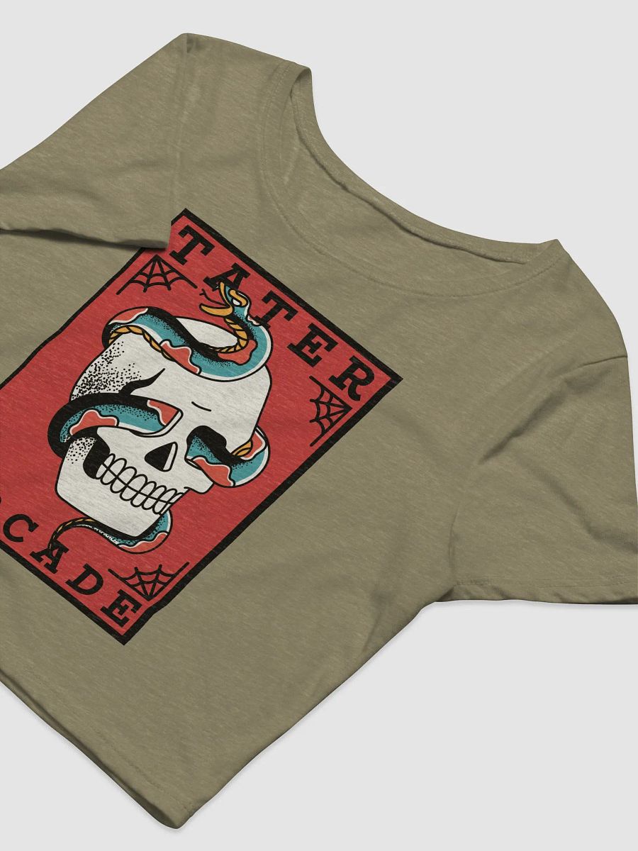 Traditional Tattoo Snakes and Skulls Crop top product image (7)