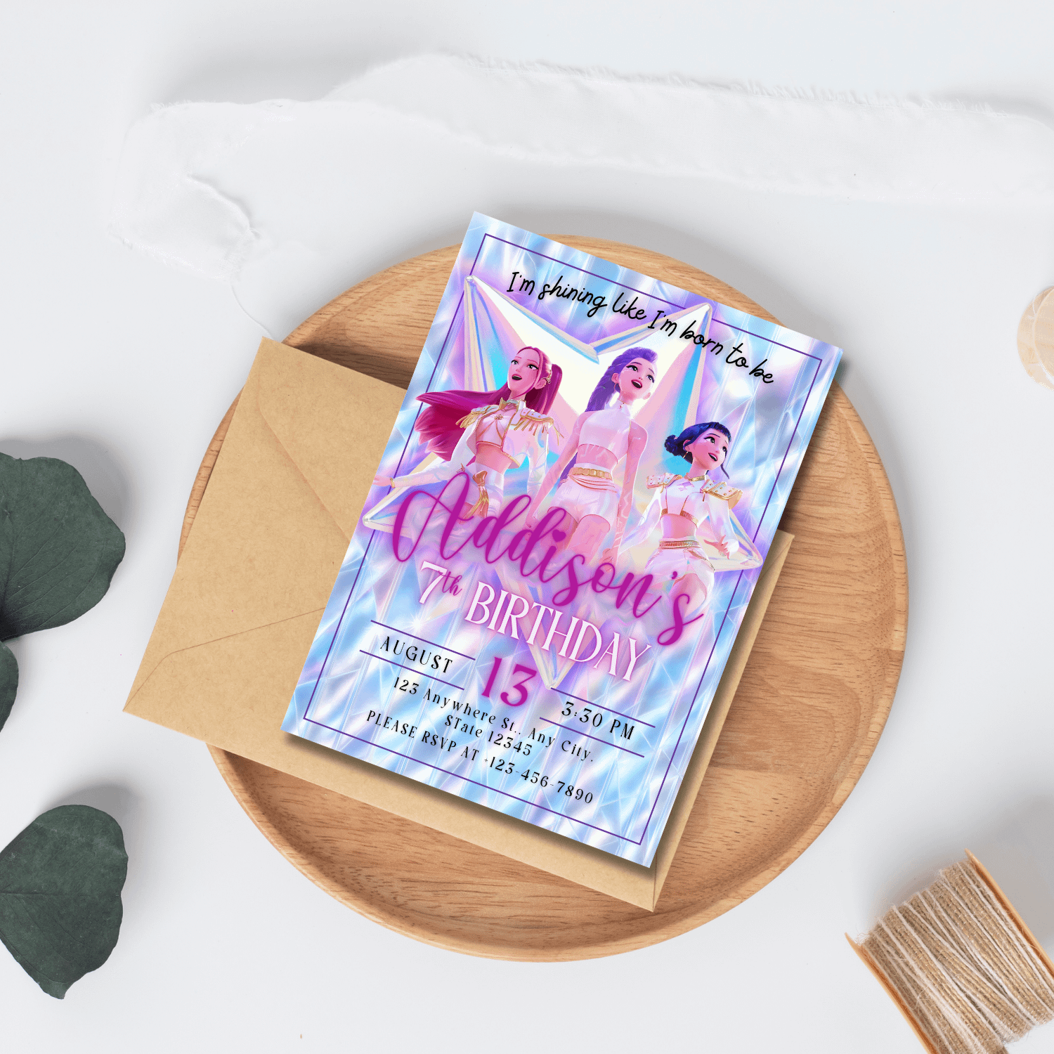 K-Pop Demon Hunters Birthday Invitation – Editable Canva Template product image (8)