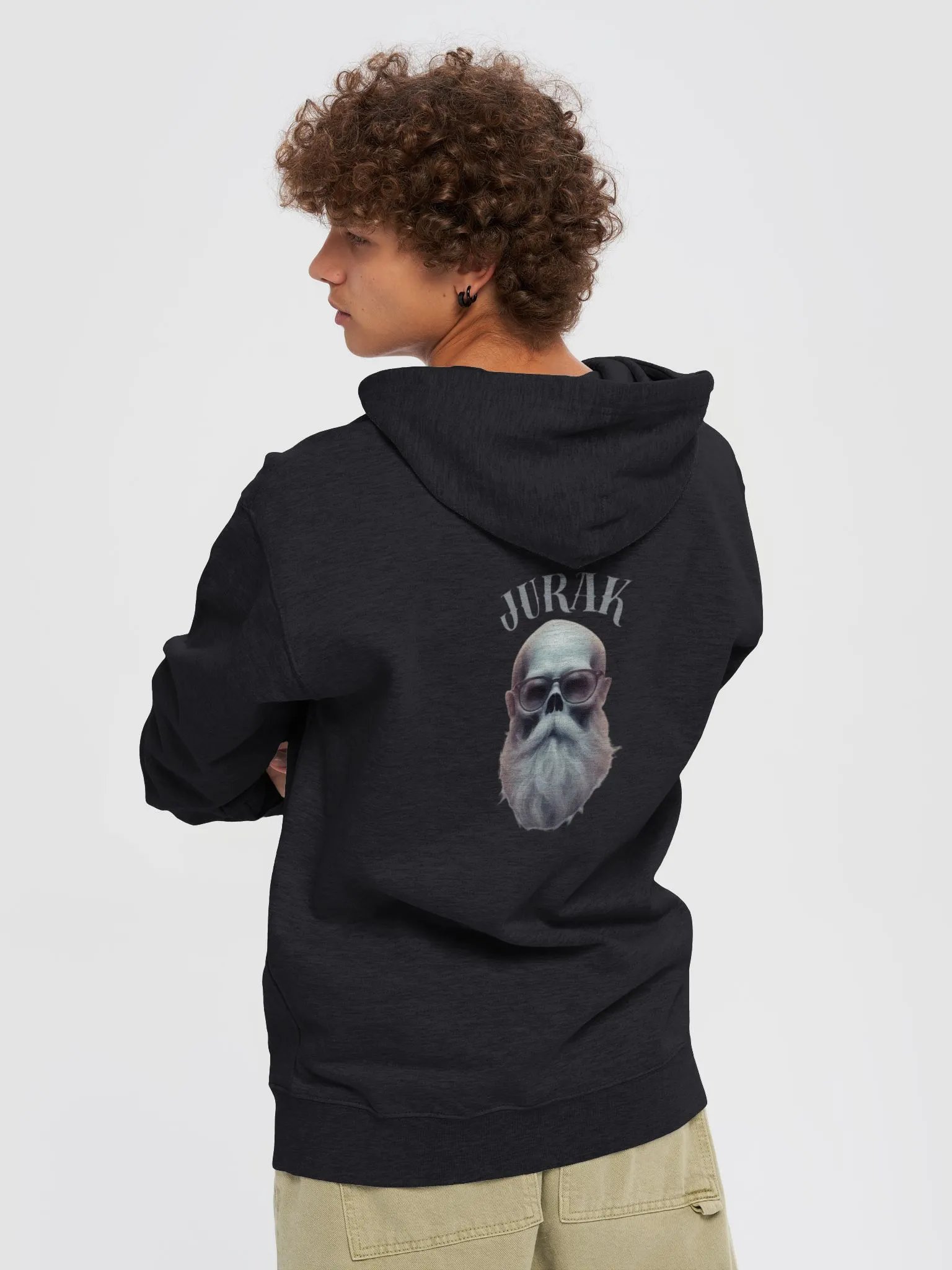 Jurak Skull Graphic Zip-Up Hoodie product image (13)