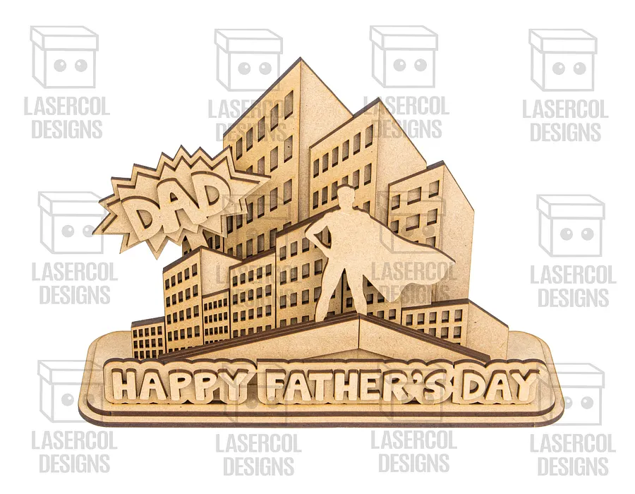 Father's Day Comic Gift Plaque (2 Sizes) - Laser Cut Files product image (3)