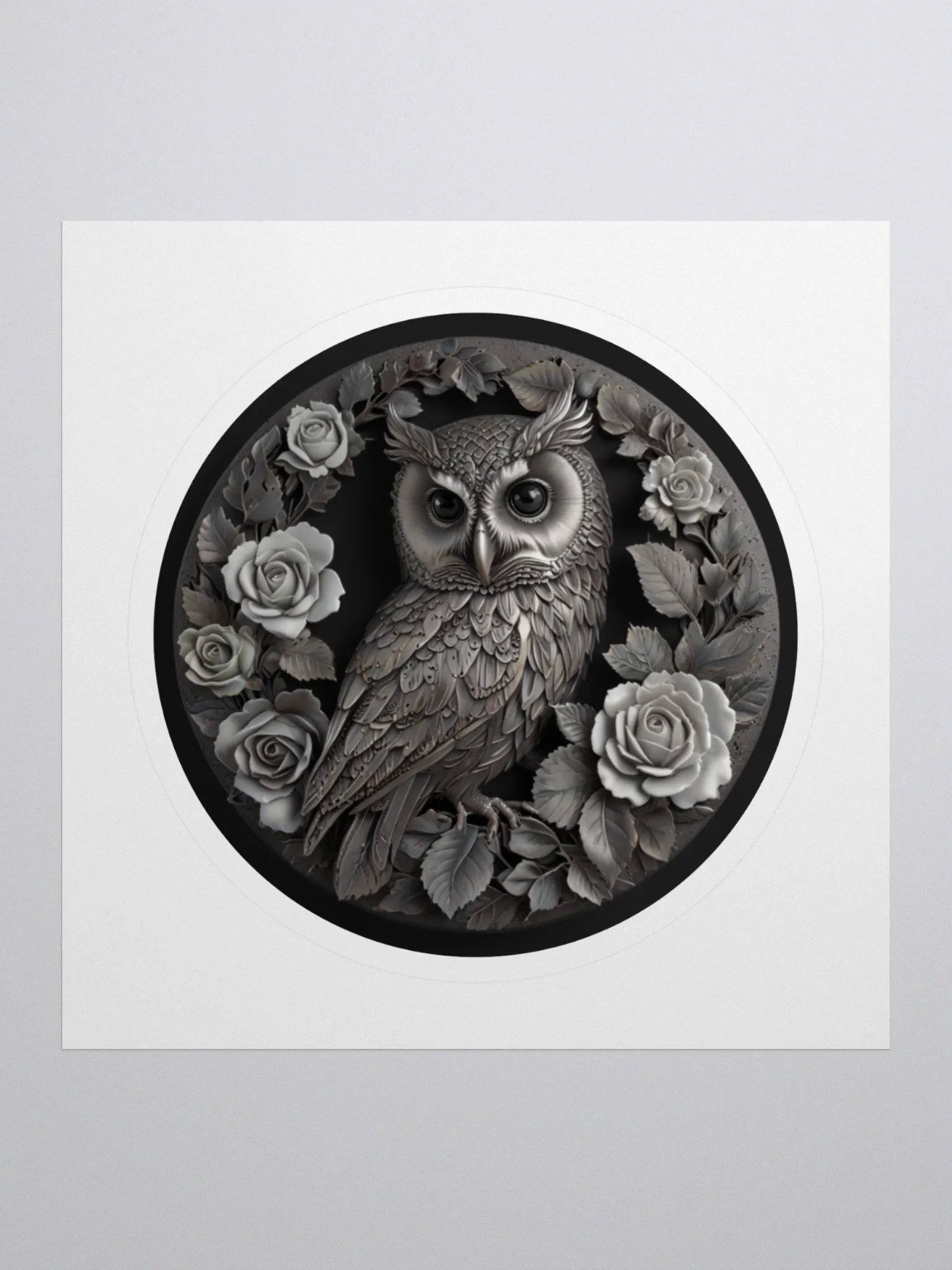 Mystic Owl and Roses Sticker Set product image (1)