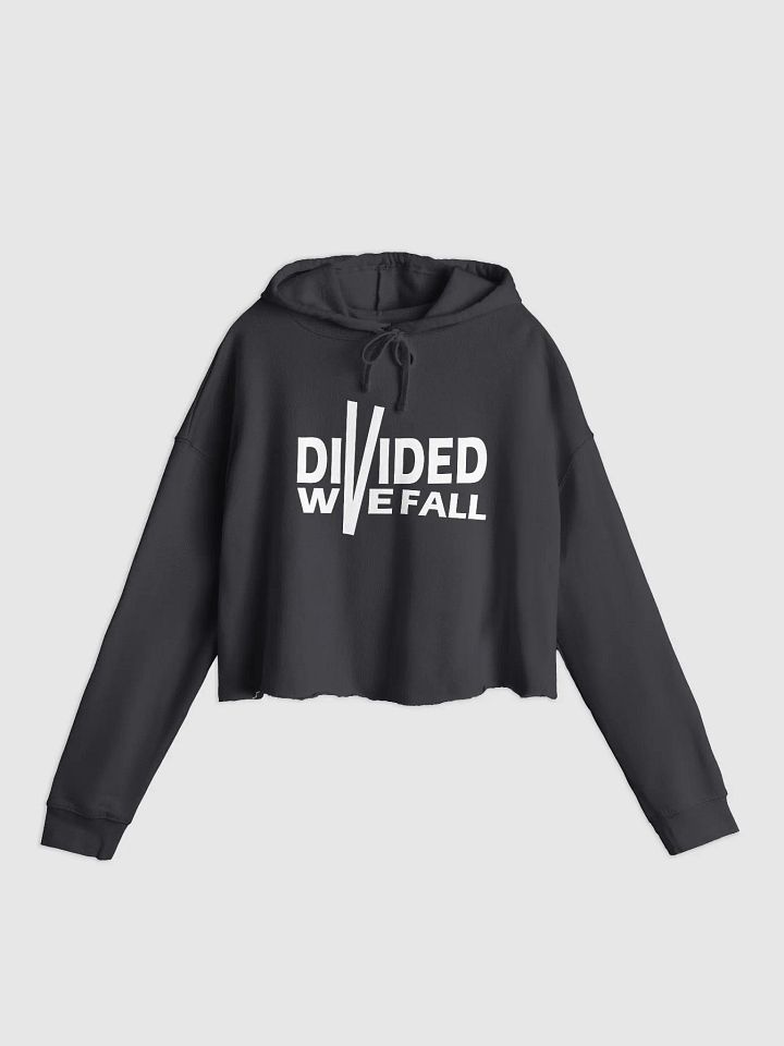 Divided We Fall - White - Independent Trading Co. Women’s Lightweight Cropped Hoodie product image (1)