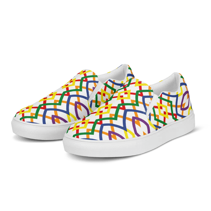 Mens Slip On Canvas - Rainbow (b) product image (2)