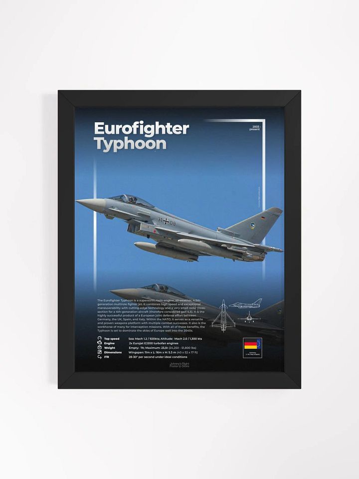 Eurofighter EF-2000 Typhoon Aviation Spec Poster product image (2)