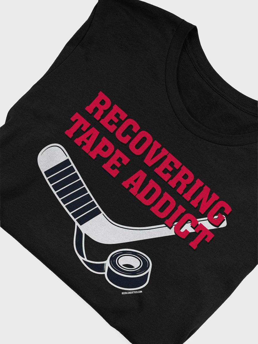 Funny Hockey T-Shirt - Recovering Tape Addict - Beer League Hockey Shirt for Men - Gift for Hockey Players with Clean Tape Jobs product image (23)