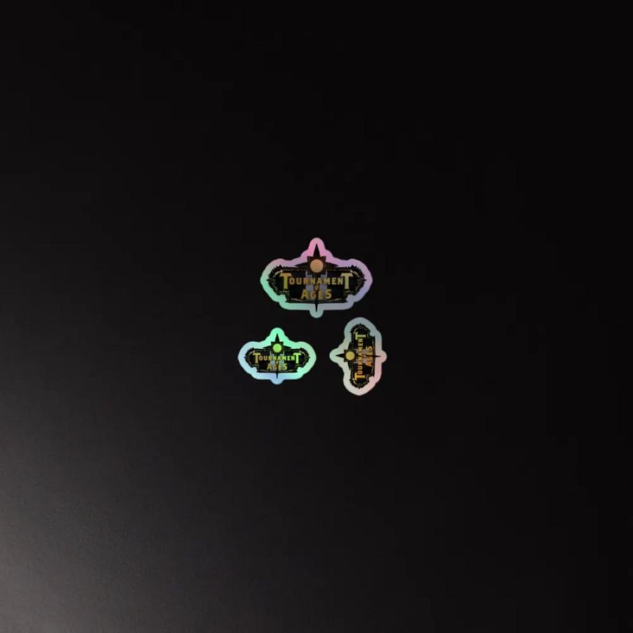Tournament of Ages - Full Logo - Holo Sticker Sheet product image (2)