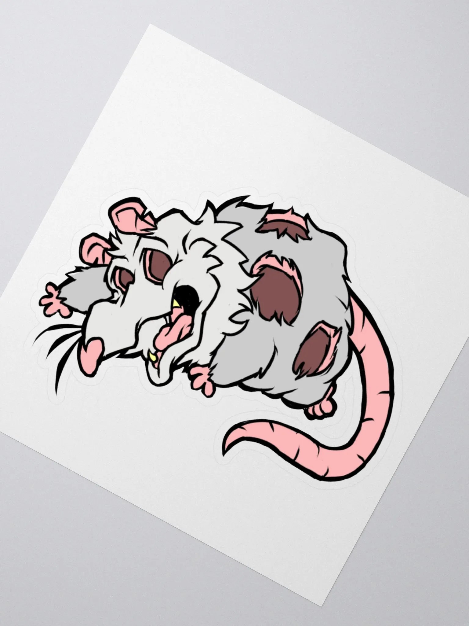 Playing Wiffle Possum [Kiss Cut Stickers] product image (4)