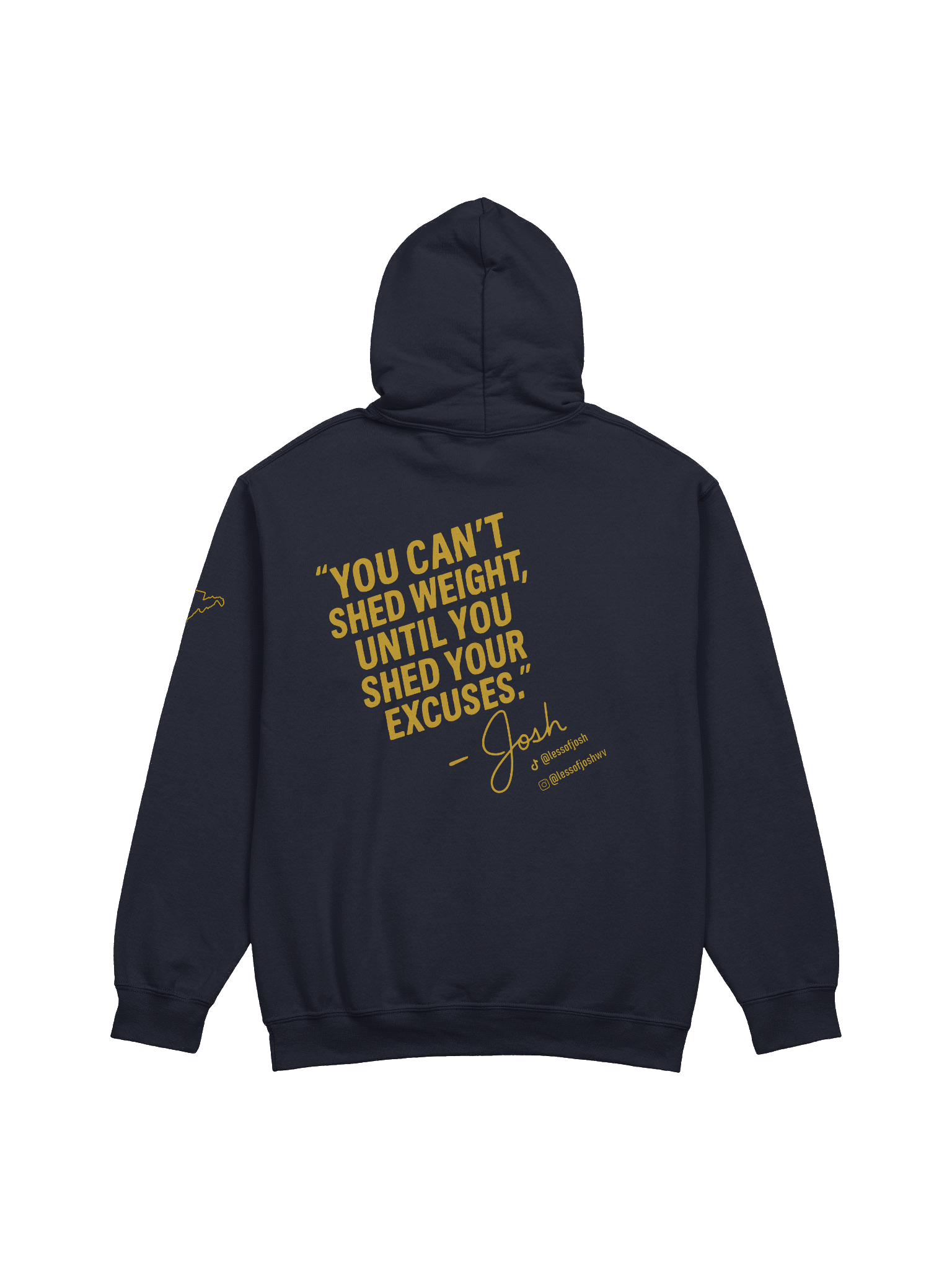 Less of Josh” Champion Hoodie – Built for the Climb, Not the Quit product image (2)