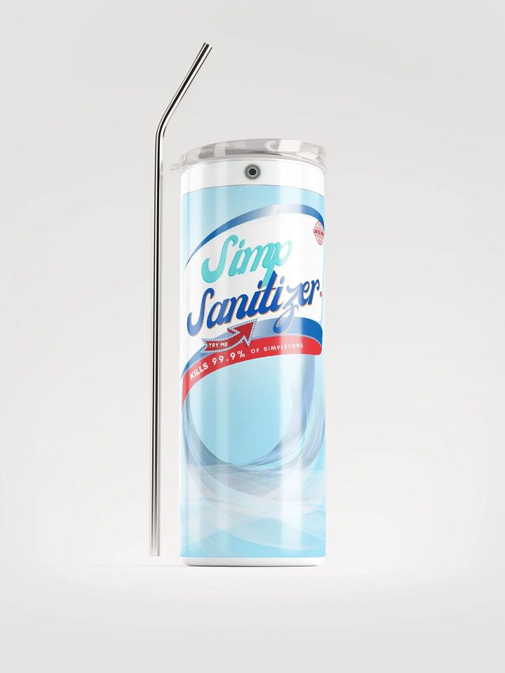 Simp Sanitizer Tumbler: Cool Blue Edition product image (1)