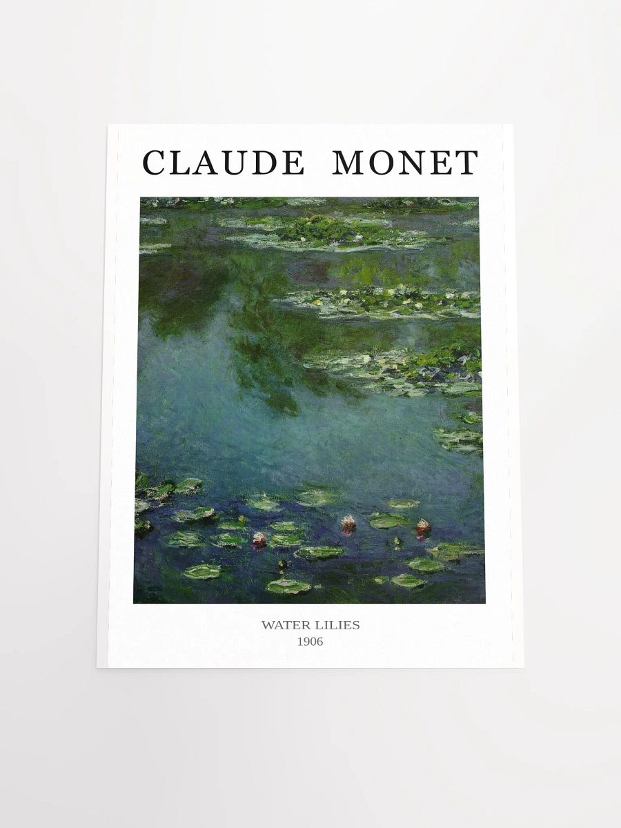 Classic art poster 'Water Lilies' by Claude Monet product image (14)