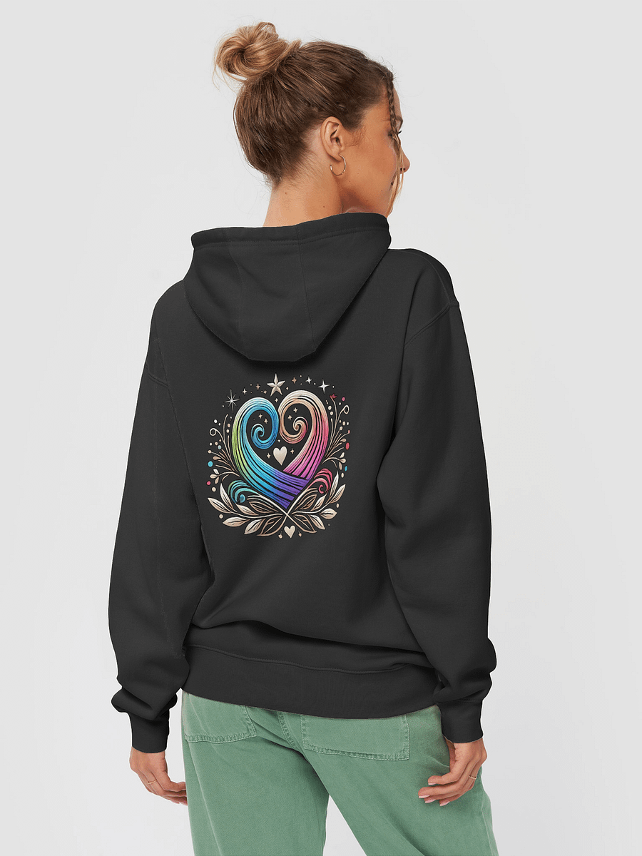 Vibrant Heart Swirl Unisex Hoodie product image (4)