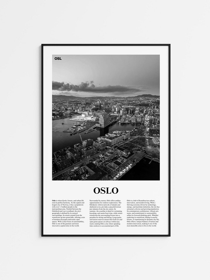 Oslo 01 Newspaper Poster product image (1)