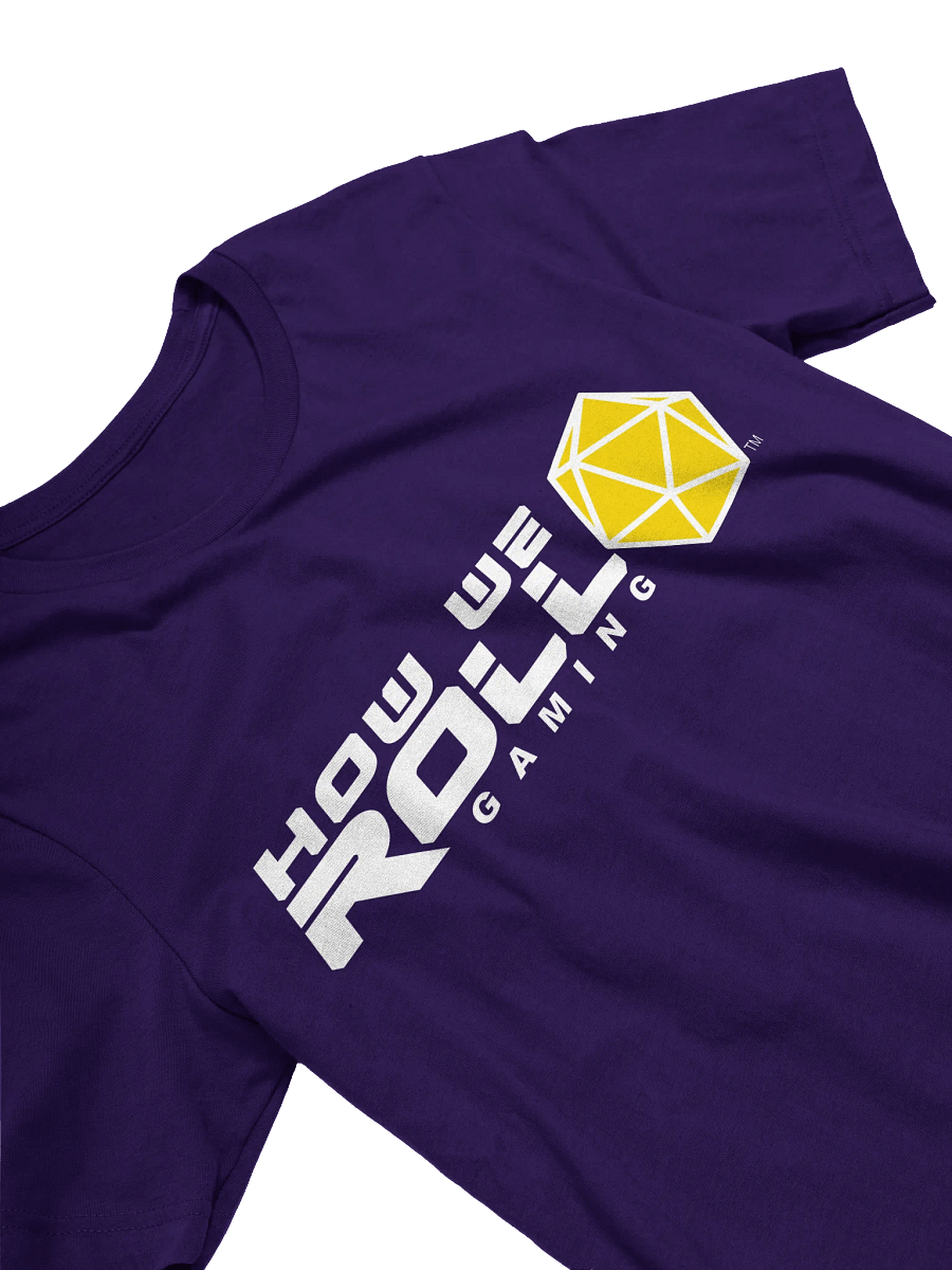 How We Roll Gaming T-shirt (white logo) product image (3)