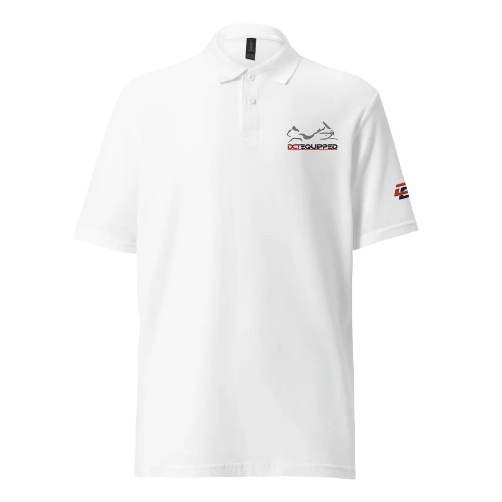 DCT Shadow Wing Polo Shirt White/Gray product image (1)
