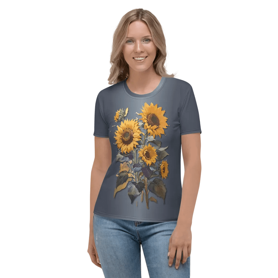 Floral Themed All Over Print T-shirt product image (2)