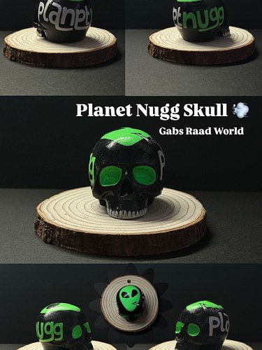 Custom Hand Painted Planet Nugg Skull 💨
This was a lot of fun to make! 👽💚💀

Want a customized skull with your logo or favorit...