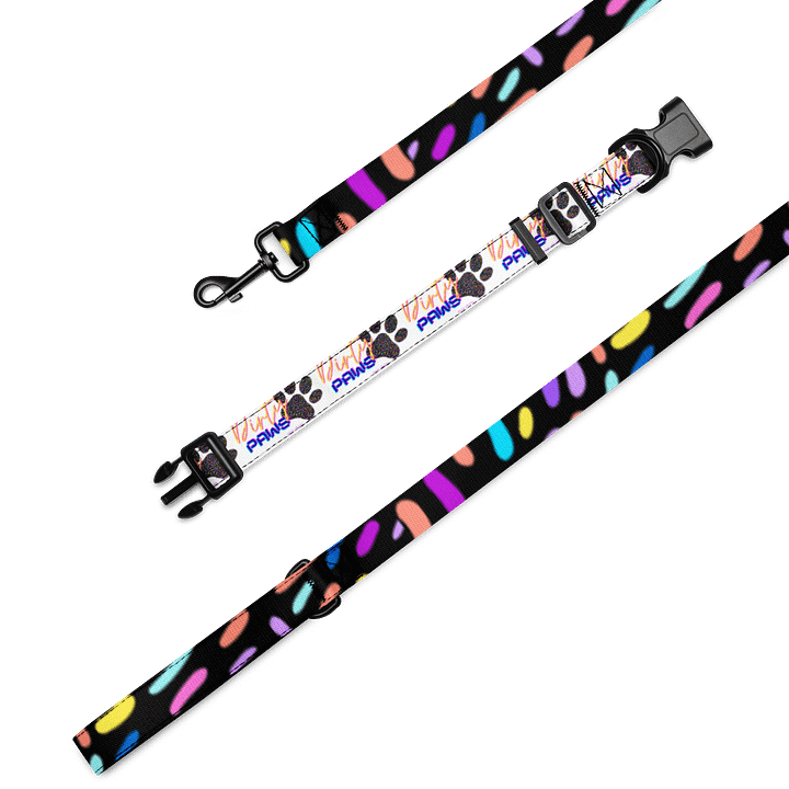 Dirty Paws Leash & Collar - Blue product image (2)