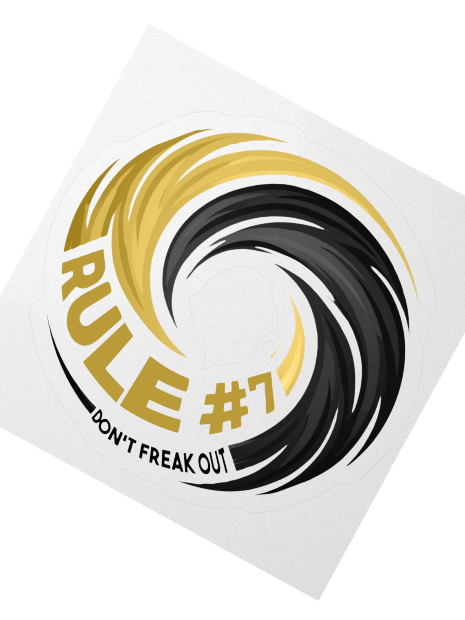 Rule #7 Sticker Black and Gold product image (4)
