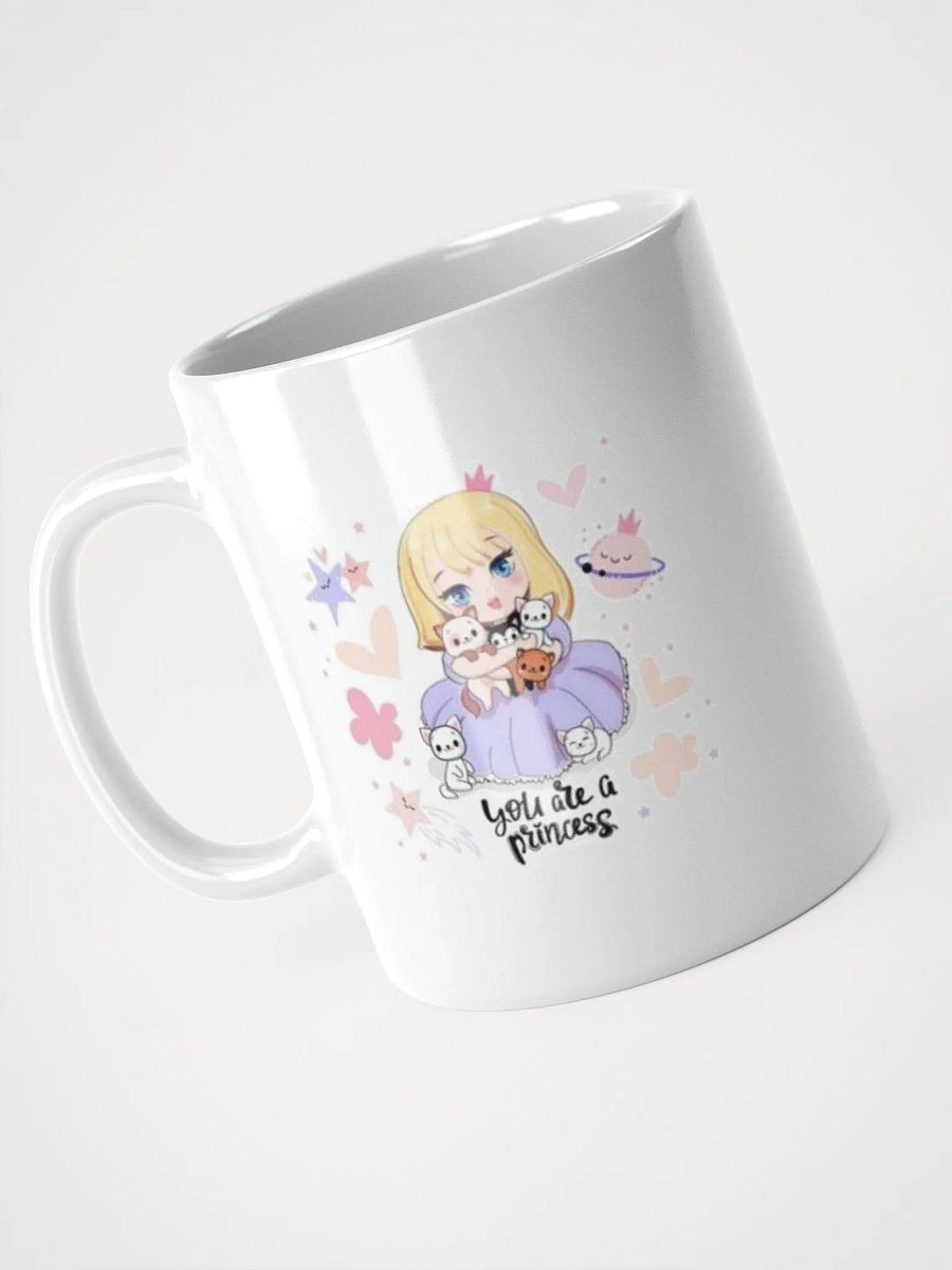 White Glossy Mug Princes product image (9)
