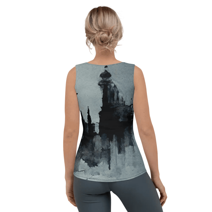 Ghostly Cityscape Women's Tank Top product image (2)