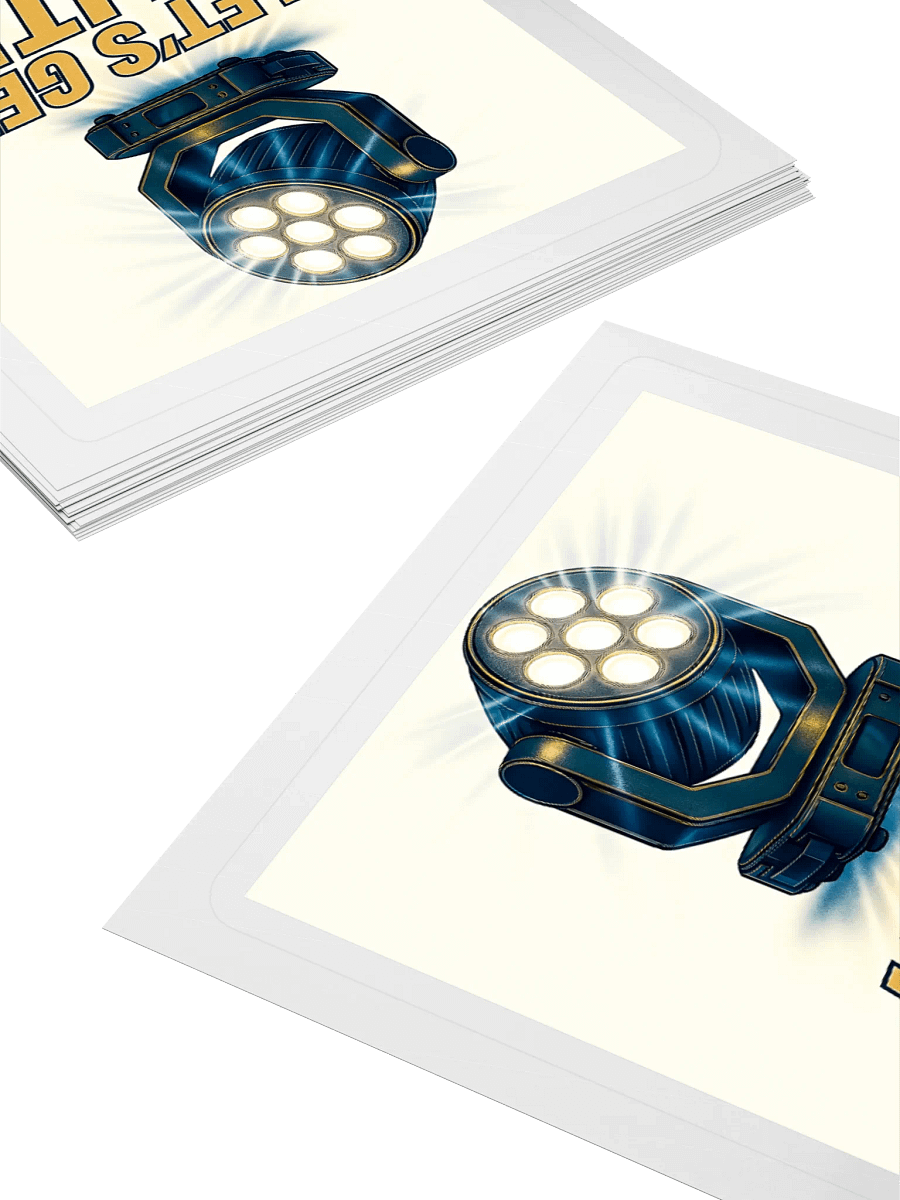 Theatrically Jerry: "Let's Get Lit!" Design 2 Moving Head Wash Stickers product image (11)