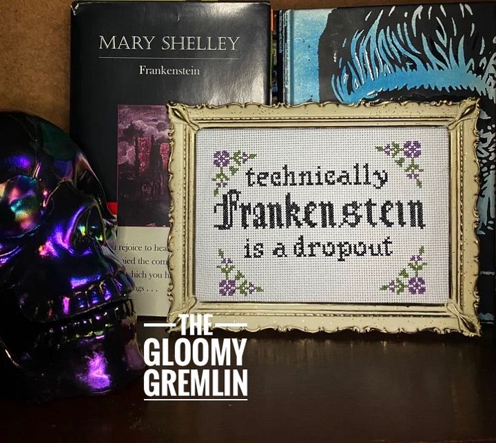Technically Frankenstein is a Dropout - Cross Stitch Pattern product image (2)