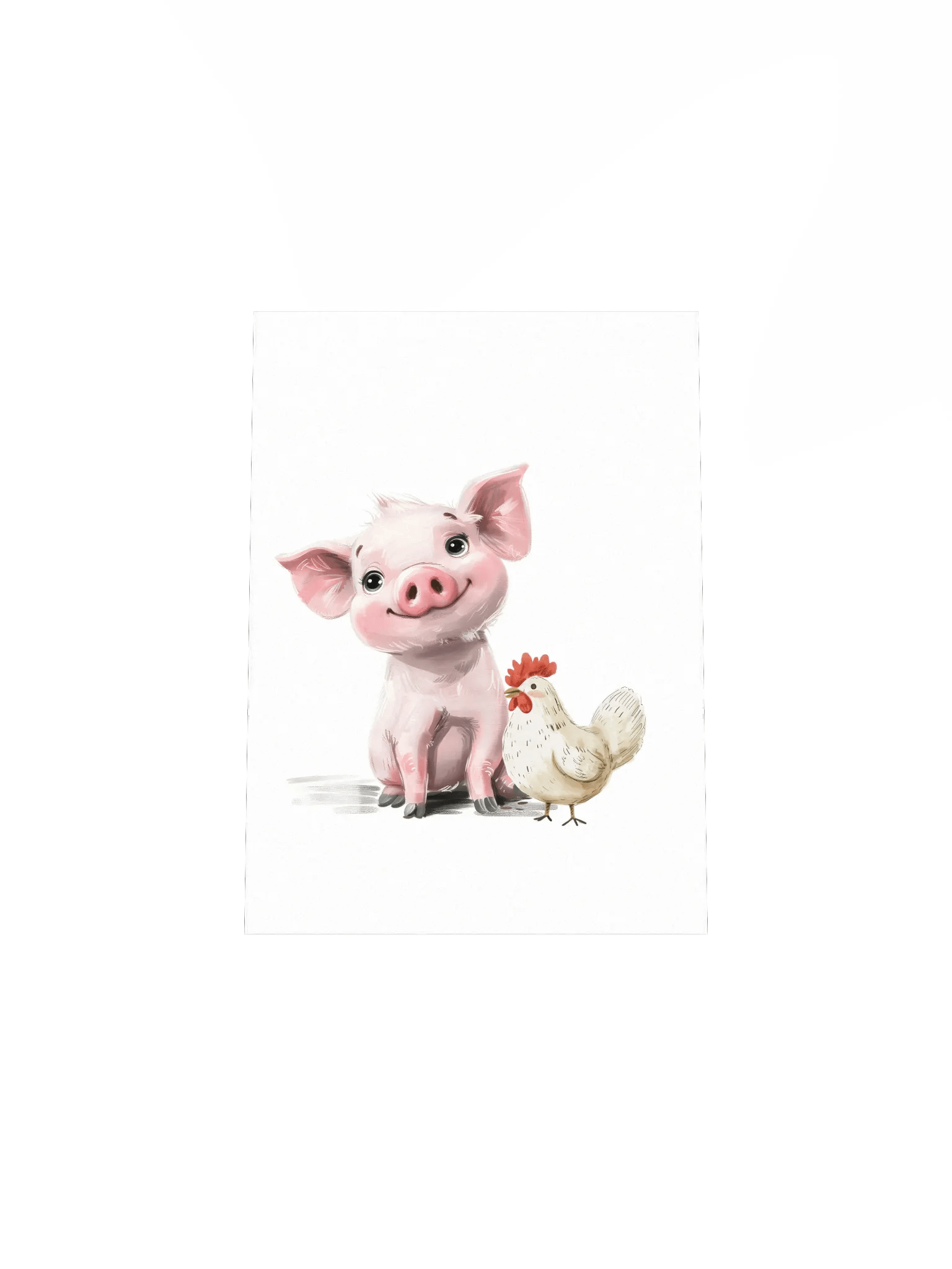 Little Pink Pig and Chicken, Farm Themed Nursery product image (5)