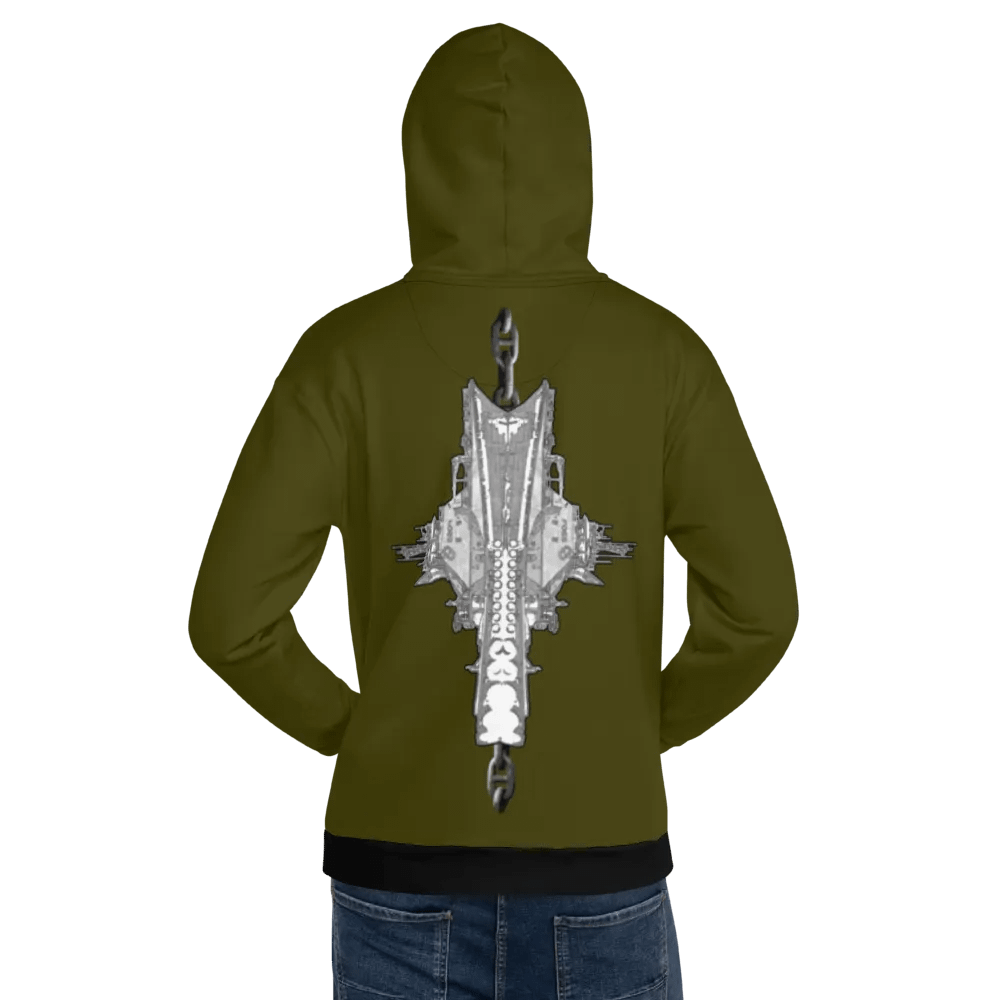 Green Foss double tug Sketch Hoodie product image (12)
