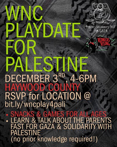 As a part of our contribution to the @parentsfast4gaza with parents in WNC and Appalachia, we’re excited to be creating a spa...