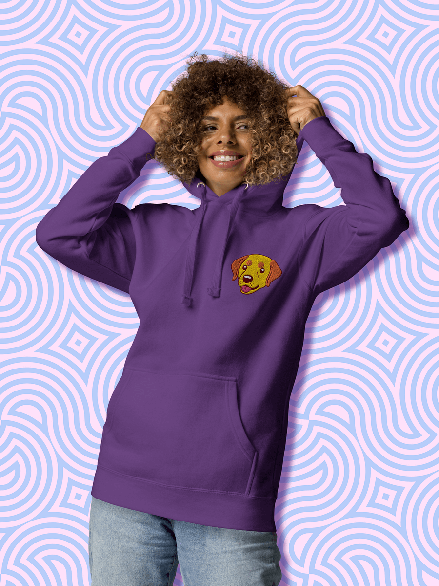 Cheerful Labrador Retriever Pup Unisex Hoodie product image (2)
