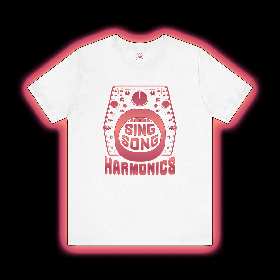 Sing Song Harmonics/Filter Mouth - Synthesizer/Sound Designer T-Shirt (FLAME PRINT) product image (1)