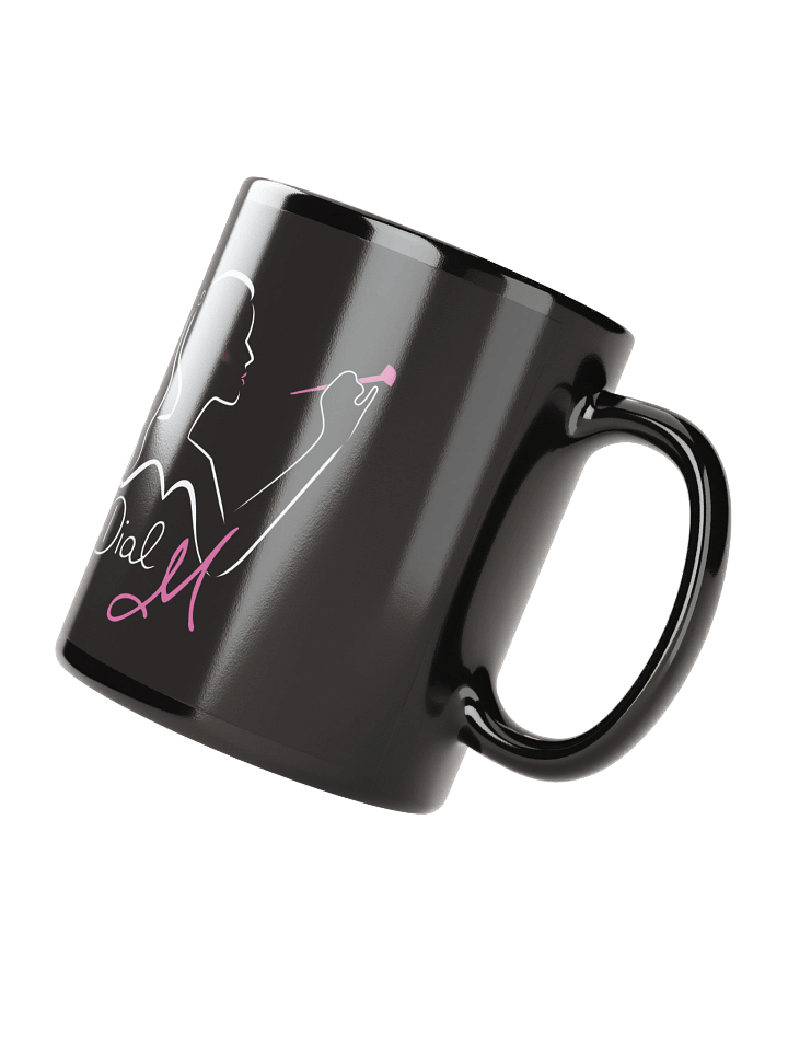 Black Glossy Dial M Style Coffee Mug product image (2)