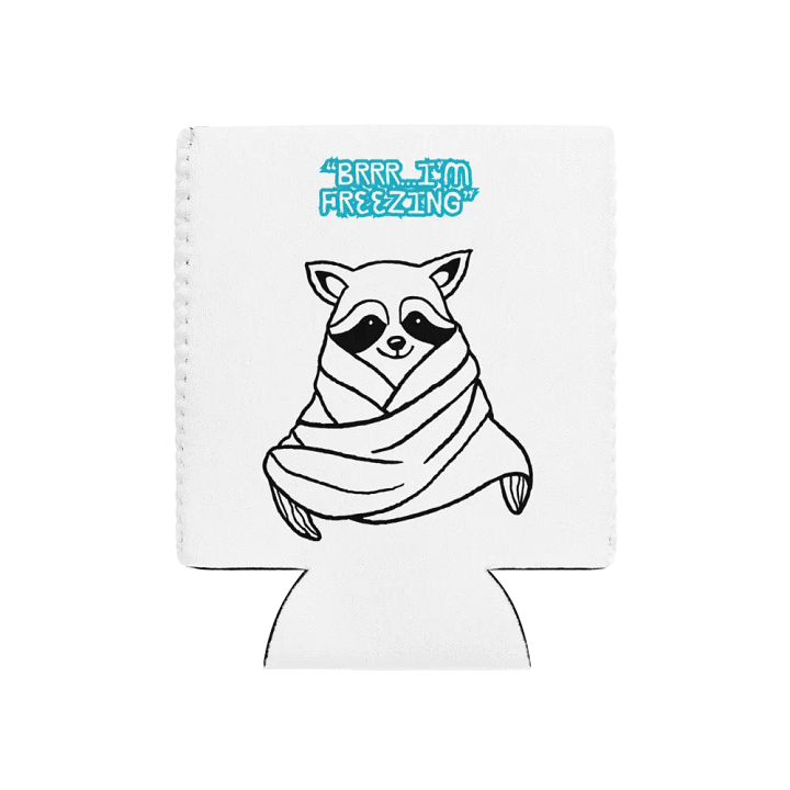 Chilly Raccoon Can Cooler product image (1)