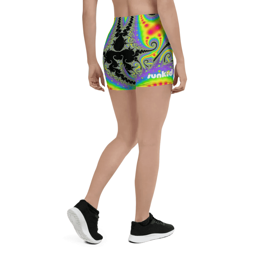 Fractal Bike Shorts - Fluorescent Nebula product image (11)