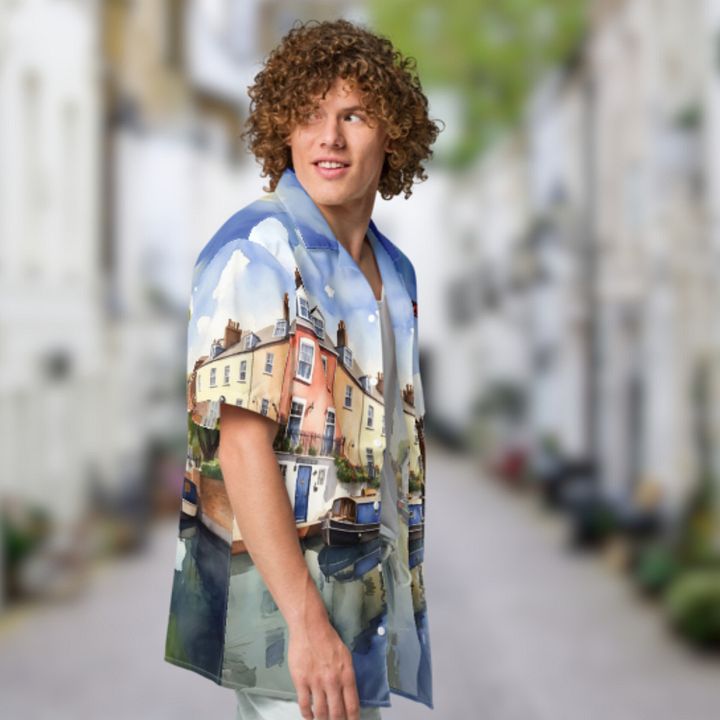 Little Italy - England - All Over Print - Watercolor - Hawaiian Shirt product image (2)