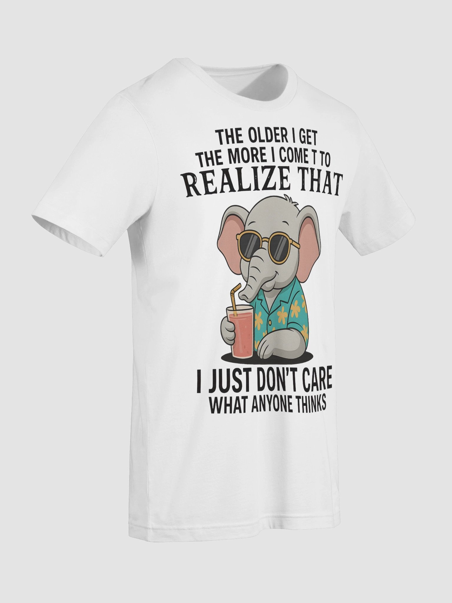 "I Just Don’t Care What Anyone Thinks" Retro Aging Humor Tee product image (9)