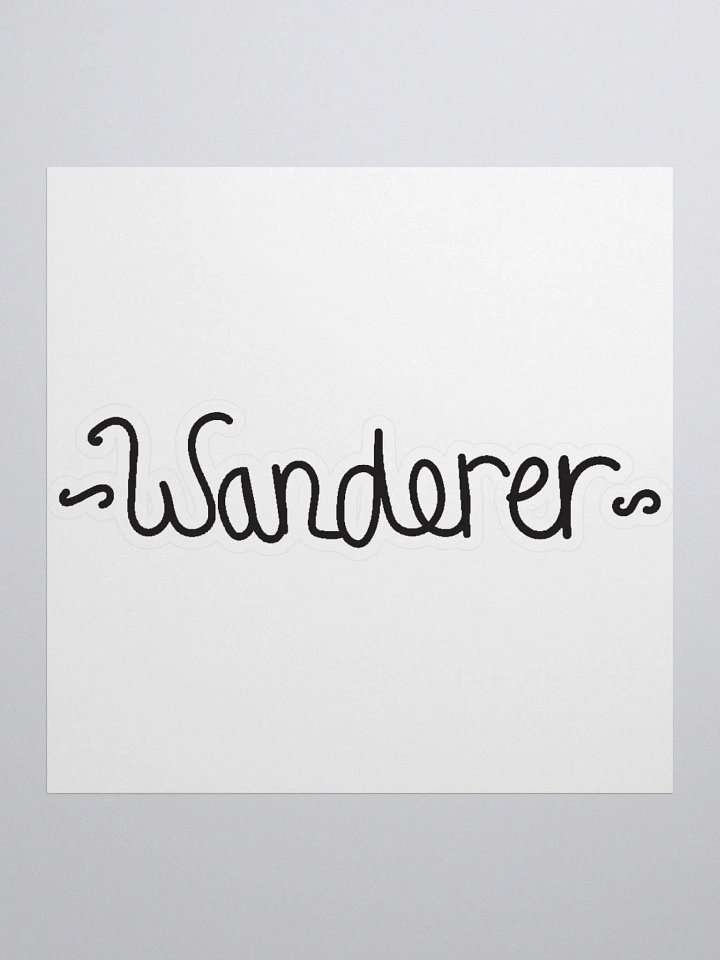 wanderer hand lettering sticker product image (1)