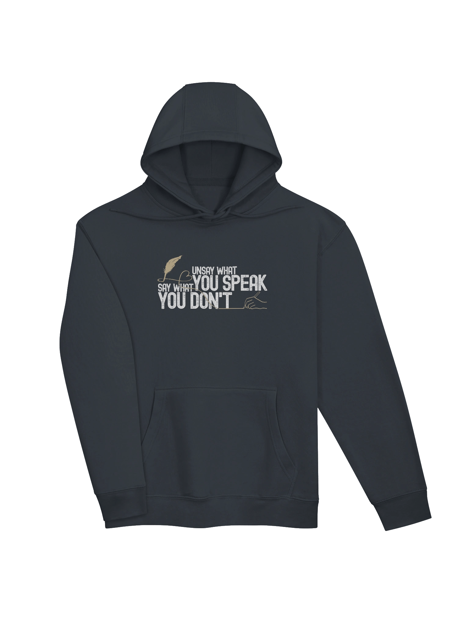 Inner Discipline Unsay What You Speak Say What You Don't Design Hoodie | Lane Seven Premium Sweatshirt product image (9)
