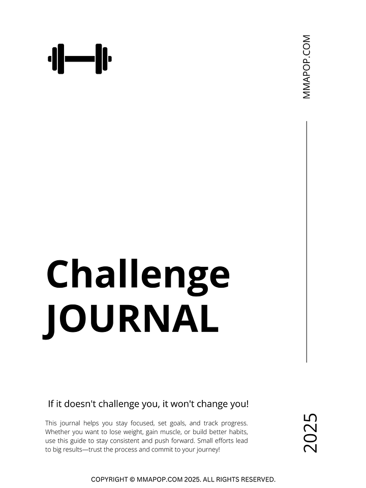 Challenge Journal 2025 (Printable Digital Download) product image (2)