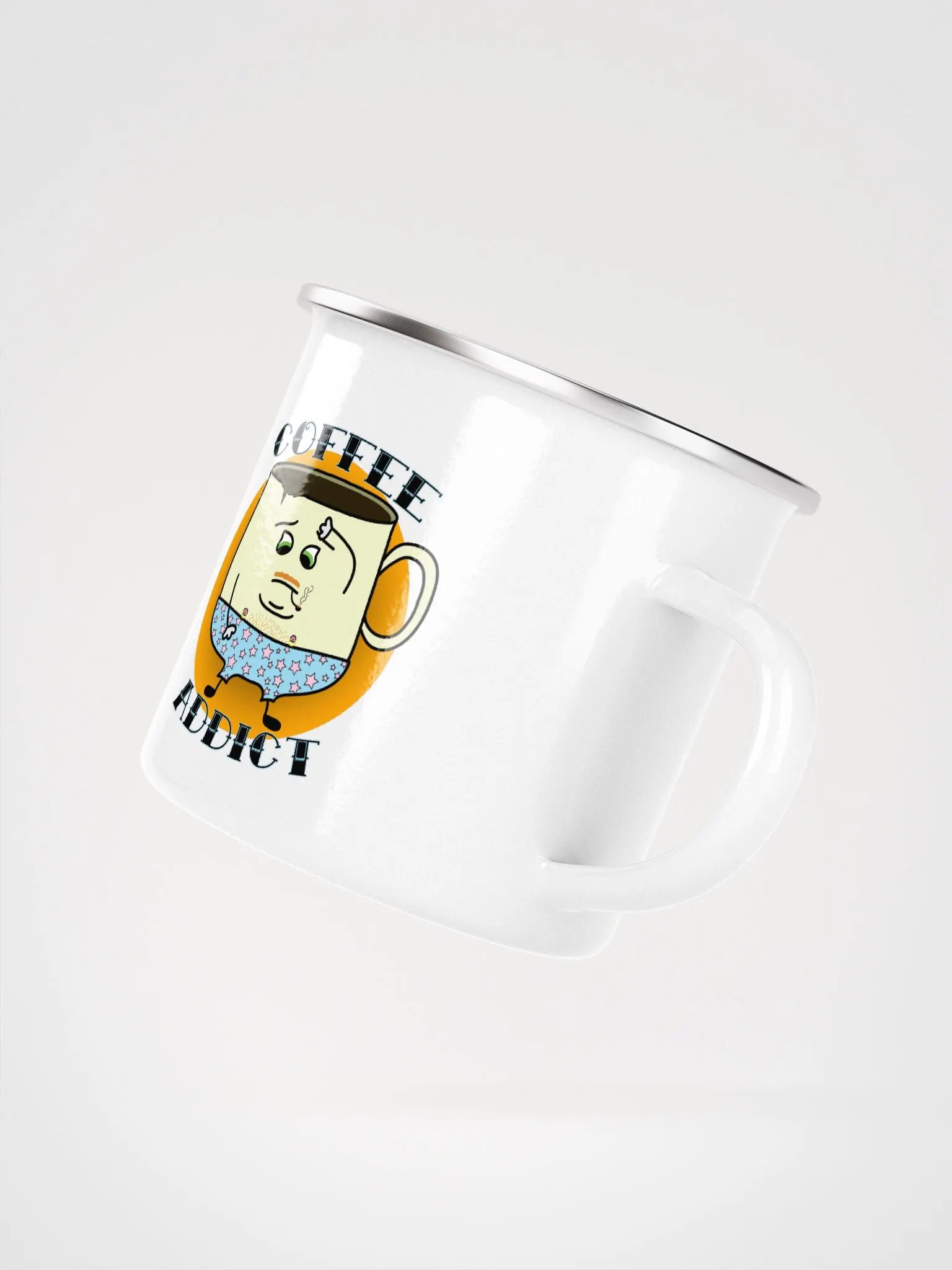 COFFEE ADDICT - ENAMEL MUG product image (3)
