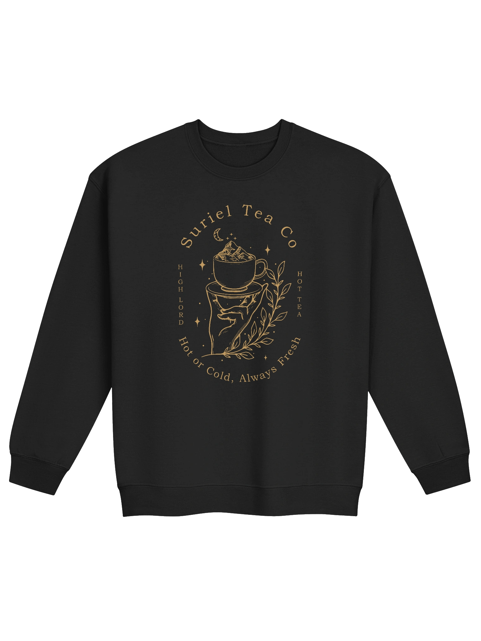 The Suriel Tea Co Suriel Tea Company Spill The Tea Velaris ACOTAR Symbol Sweatshirt 1BK1 product image (2)