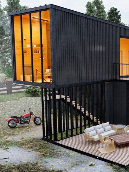 Shipping Container House 01 - Drawings\Blueprints CAD + PDF + 3D Model product image (2)