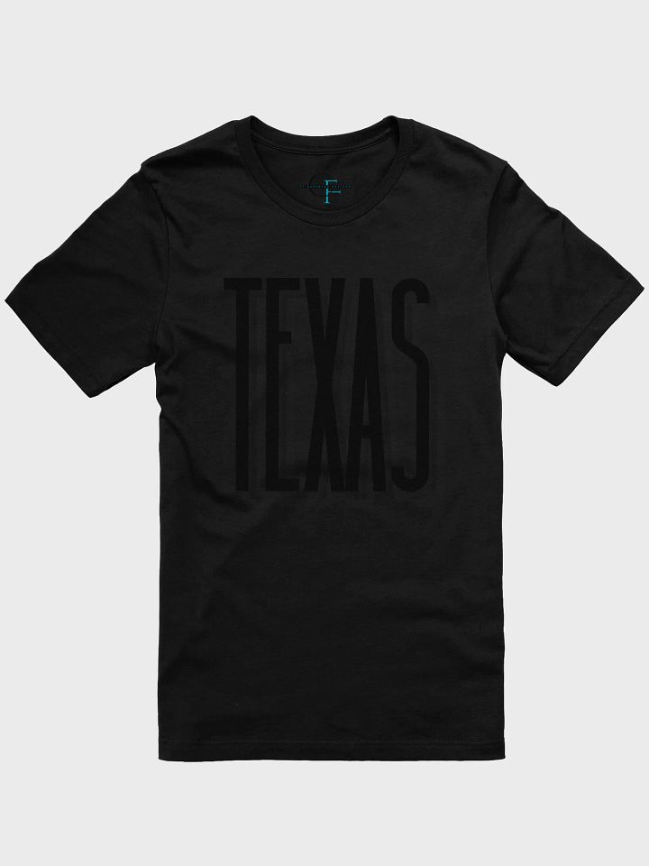 ⚫️ Modern Texas Typography T-Shirt | Bella+Canvas Unisex Tee | Black Sansterdam Font Design product image (1)