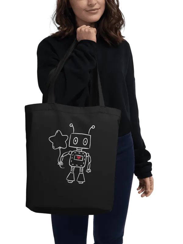 Heart Robot Eco Tote product image (1)