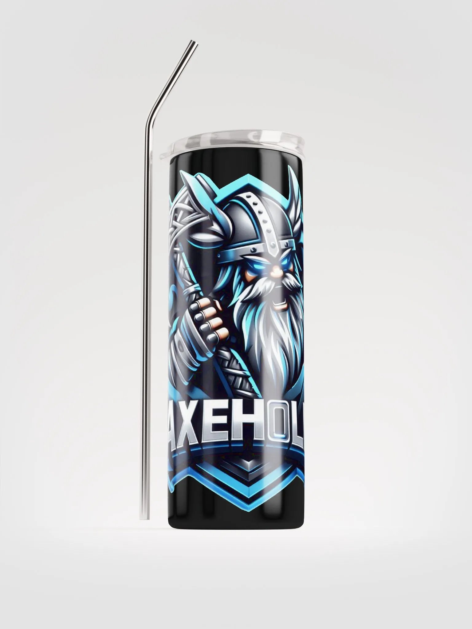 Angry Axe Steel Tumbler w/straw product image (1)