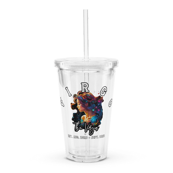 Virgo - Zodiac Double Wall Clear Plastic Tumbler product image (1)