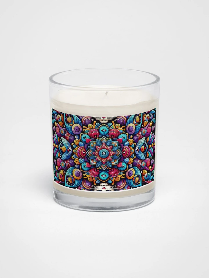 Soy Wax Candle In A Clear Glass Jar product image (1)