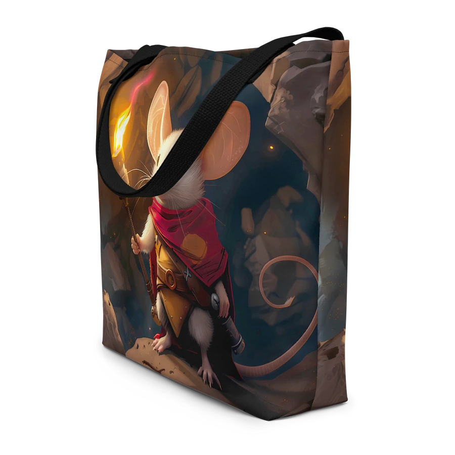 Tote Bag: Awesome Mouse the Explorer Mystical Forest Cavern Fantasy Adventure Design product image (4)