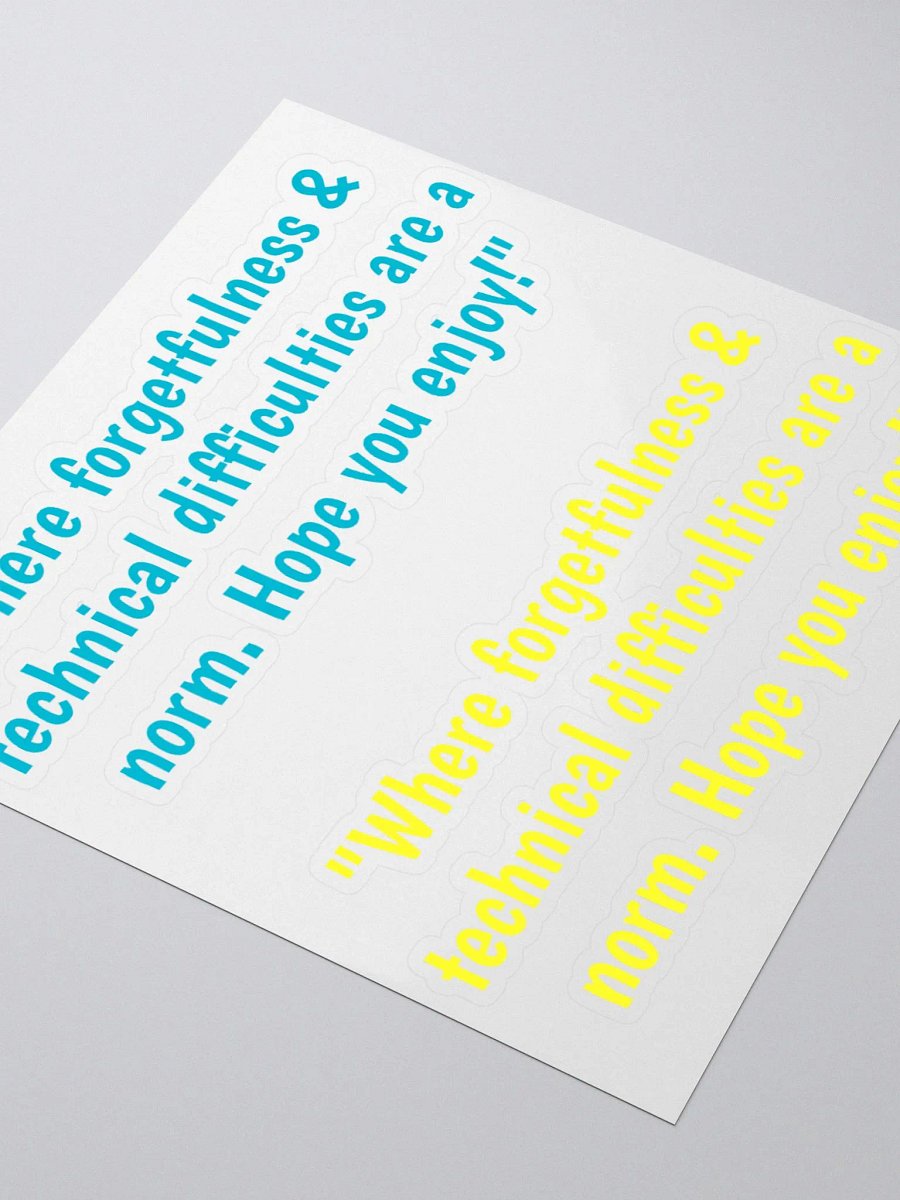 Blue & Yellow Jeeper Quote Stickers product image (7)
